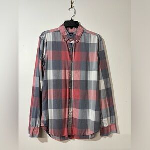 Plaid Button-Up Shirt